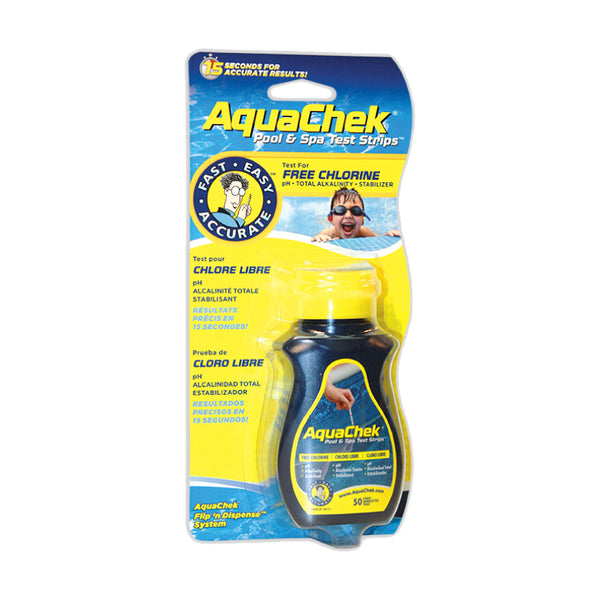 "AquaChek Yellow Free Chlorine" Bandelette de test chlore - Boutique en ligne de Sambiagio Style